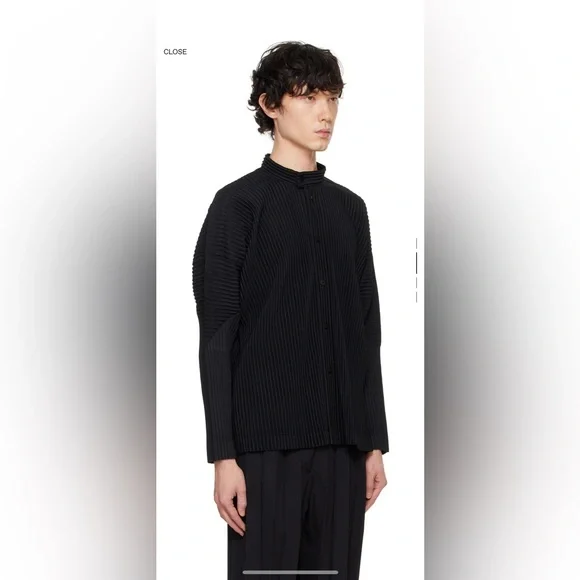 HOMME PLISSE Issey Miyake Black Monthly Color September Shirt XL/ 4 - Picture 2 of 14
